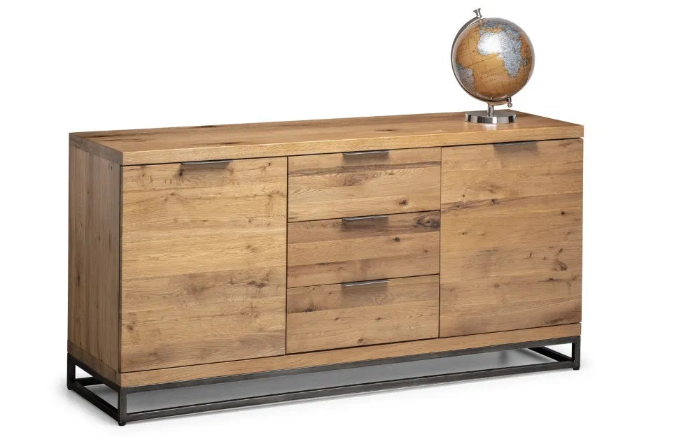Alberta Natural Oak Wood Sideboard